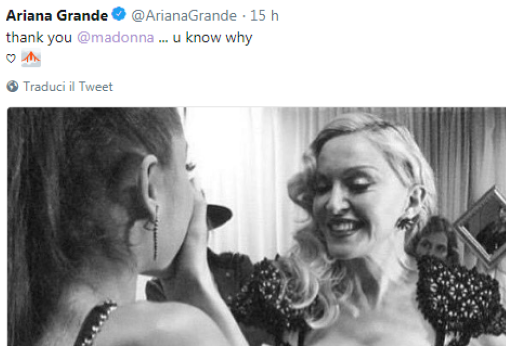 Ariana Grande: duetto con Madonna? 