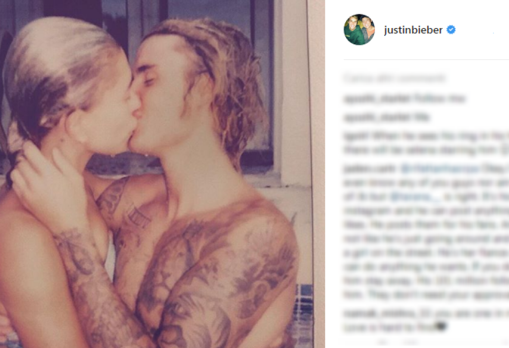Justin Bieber e Hailey: il mistero delle foto scomparse