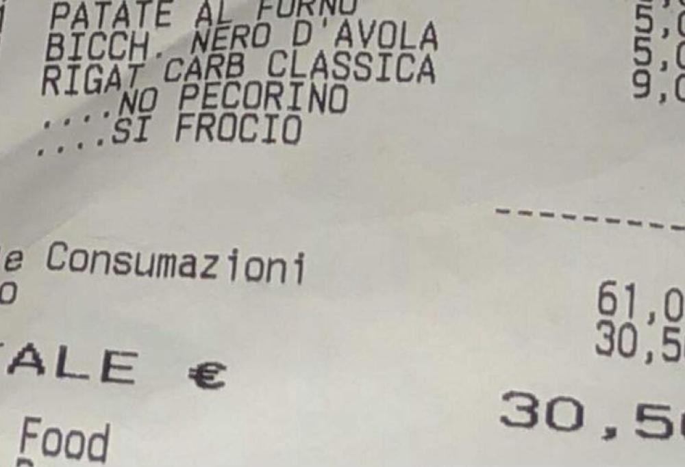Scontrino Omofobo