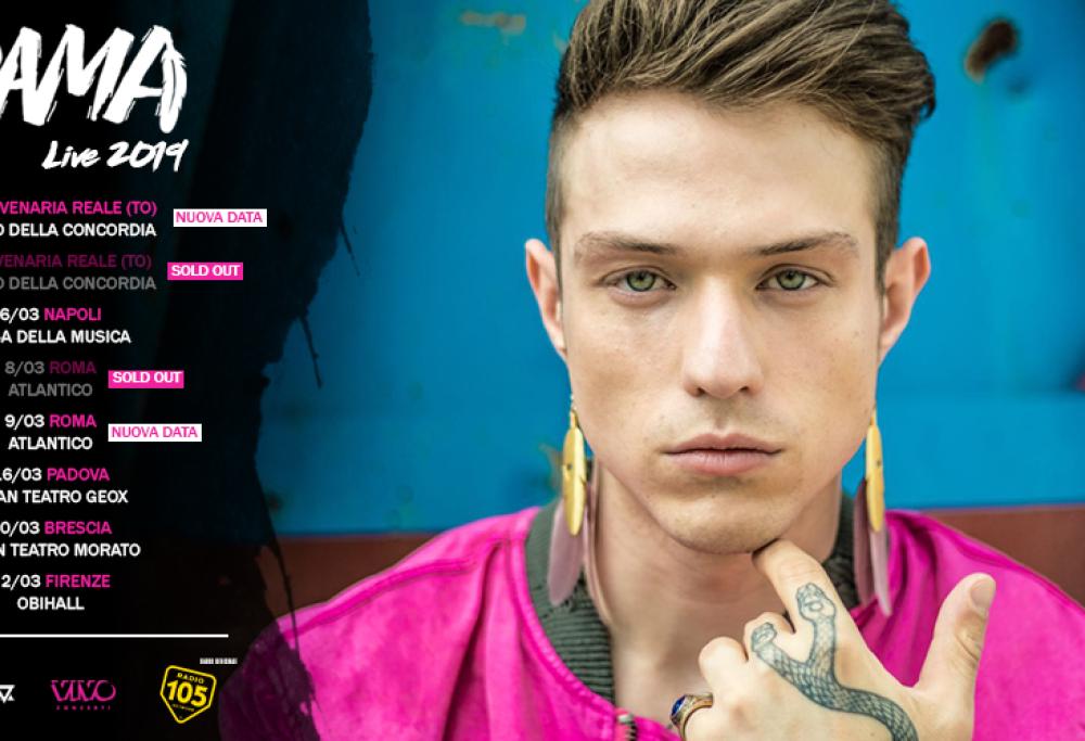 "Plume", ecco le date del 2019 del tour di Irama 
