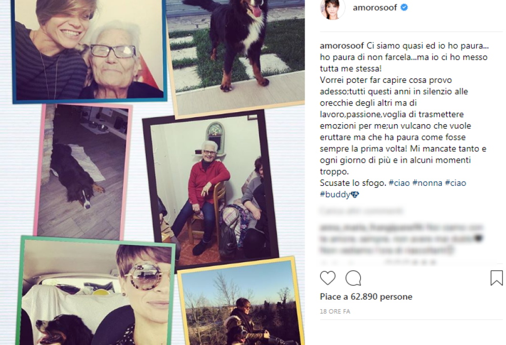 Lo sfogo di Alessandra Amoroso su Instagram: "Ci siamo quasi ed io ho paura..."