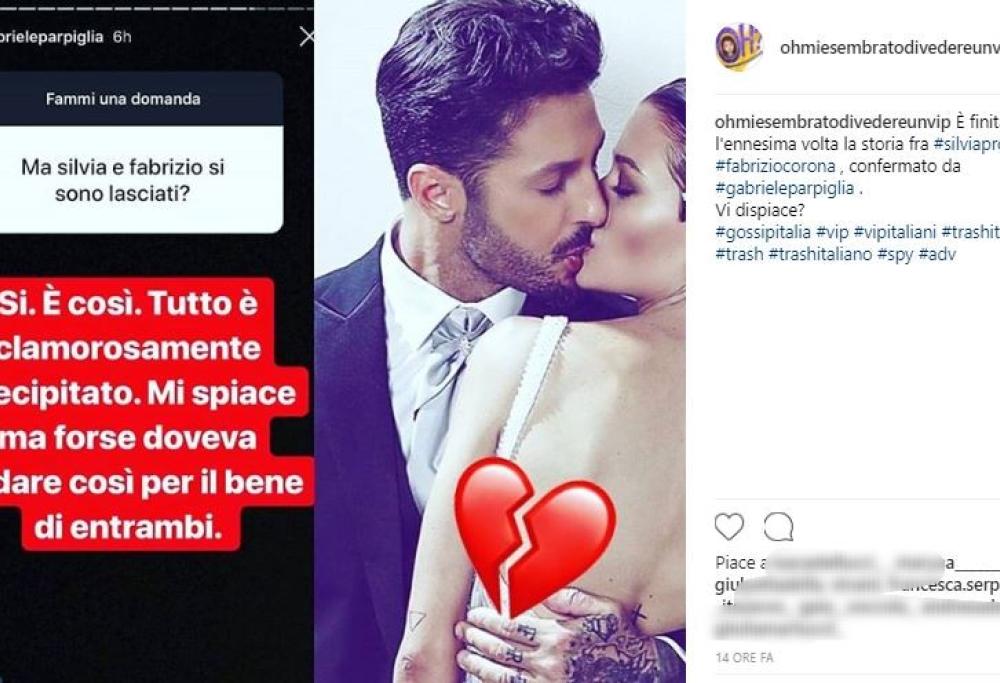 Addio tra Fabrizio Corona e Silvia Provvedi: «Tutto è clamorosamente precipitato»