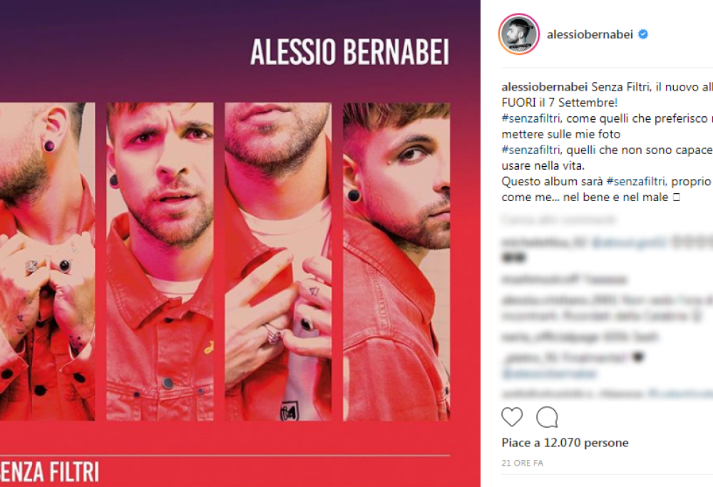 A settembre esce il nuovo album di Alessio Bernabei