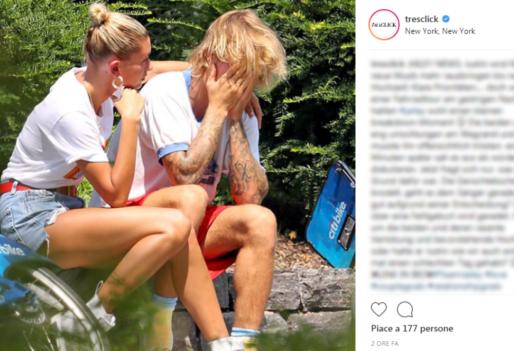 Justin Bieber e Hailey Baldwin in lacrime per le vie di New York: è già crisi? 