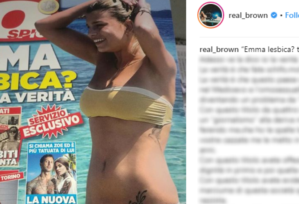 Dopo le accuse di Emma Marrone, la rivista che aveva ipotizzato la sua omosessualità risponde 