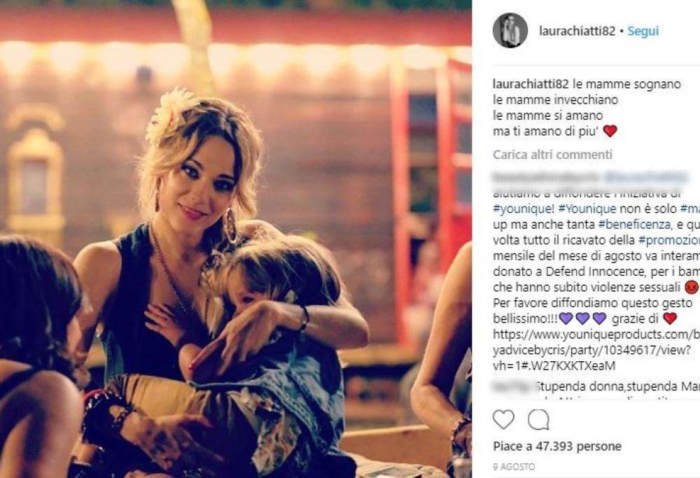 Laura Chiatti criticata per il suo modo di educare i figli