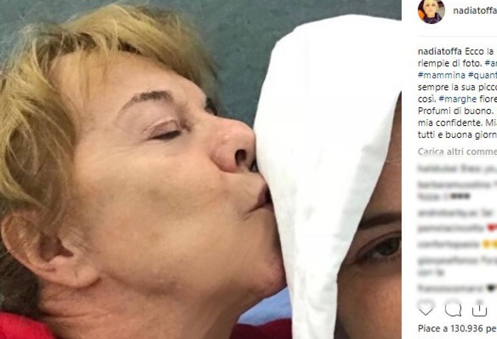 Nadia Toffa e la dedica alla sua mamma