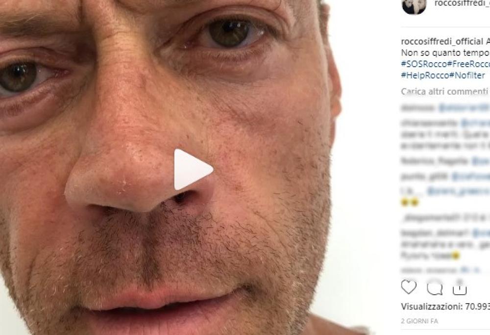 Rocco Siffredi pubblica una misteriosa richiesta d'aiuto su Instagram