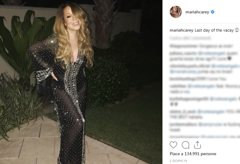 Mariah Carey ha perso 22 chili: la foto