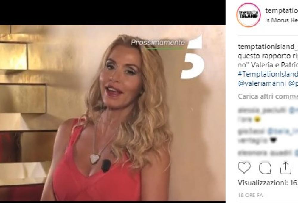 Temptation Island Vip, parla Valeria Marini: "Voglio capire se il rapporto con Patrick prenderà il volo o no"