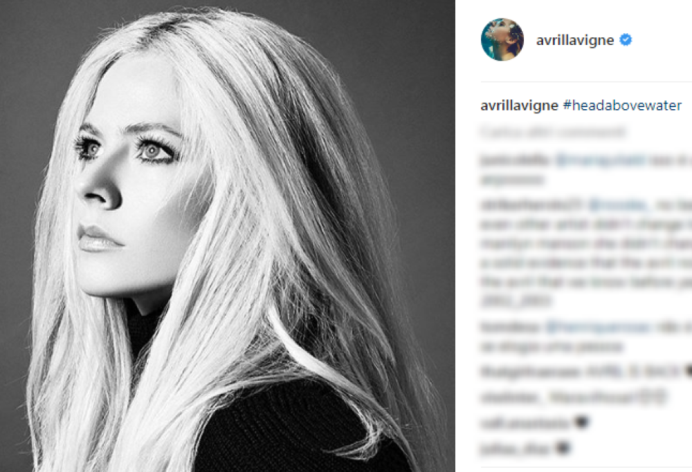 I primi trenta secondi del nuovo singolo di Avril Lavigne