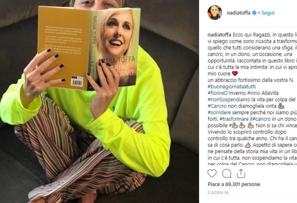 Nadia Toffa: “Ho trasformato il cancro in un dono”. E scoppia la polemica sul web