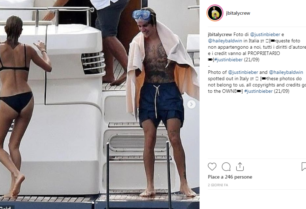 Justin Bieber e Hailey Baldwin: vacanza in Costiera Amalfitana