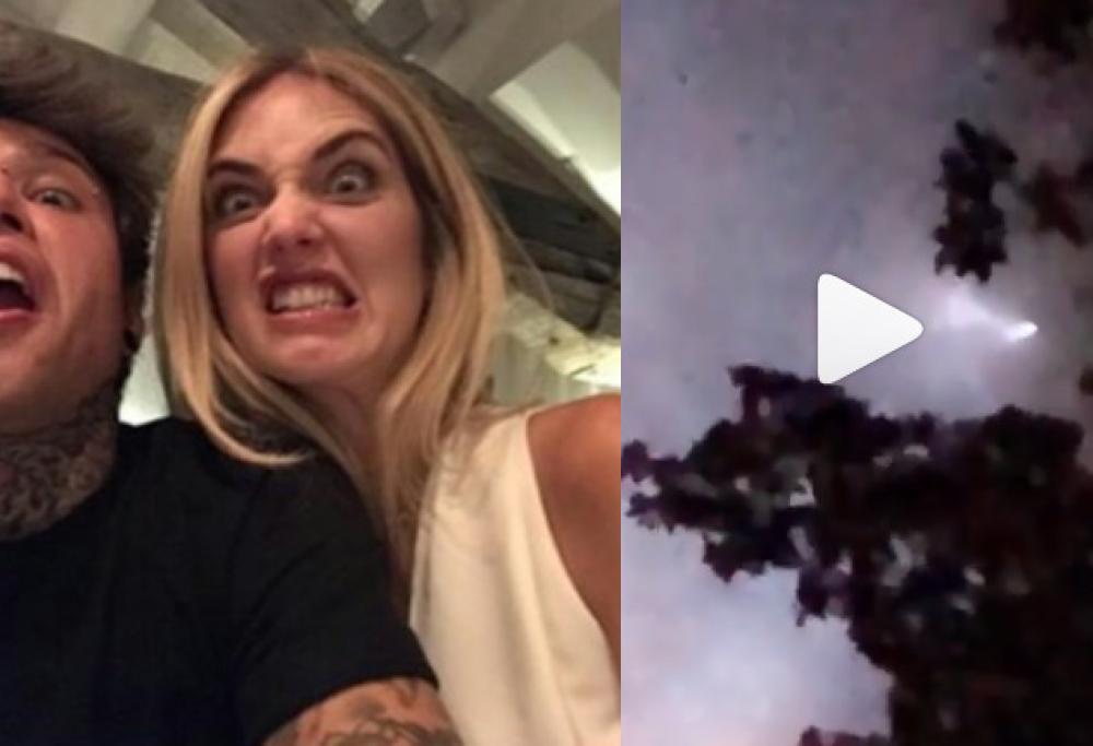 Ferragni e Fedez avvistano un ufo nei cieli di Los Angeles