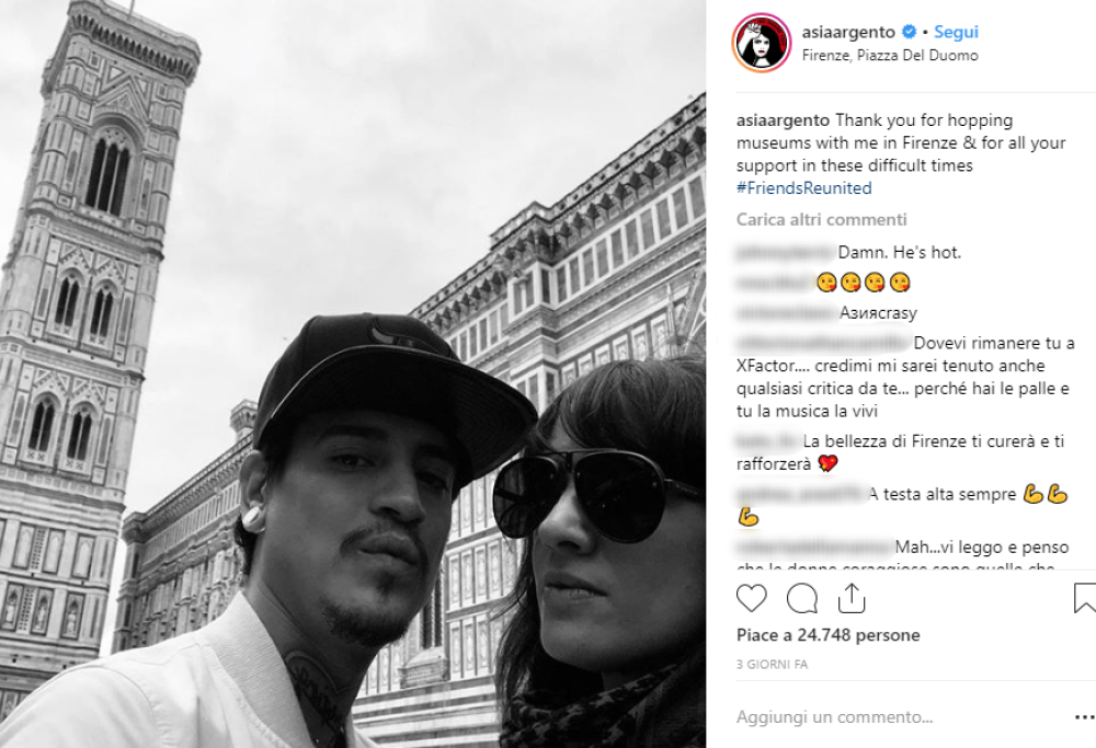 Asia Argento fa coppia con Franco Elias?