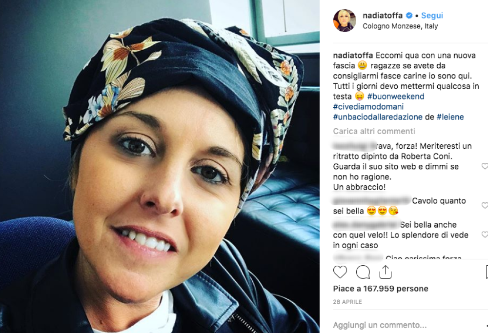 Nadia Toffa: “Il cancro è tornato, ho subito un nuovo intervento”