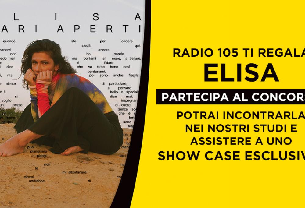 Partecipa al concorso e prova vincere l'esclusiva experience con Elisa negli studi di Radio 105