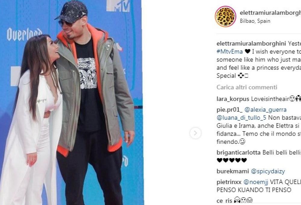 E' ufficiale, Elettra Lamborghini e Afrojack si sono fidanzati