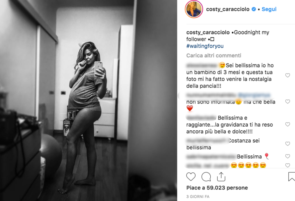 Costanza Caracciolo mostra il pancione, ma la criticano: “Sembri un cocomero”