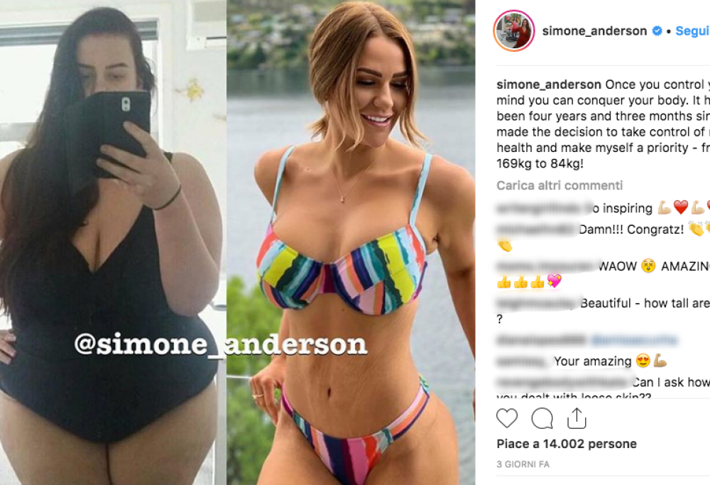 Prima lo stupro, poi la perdita di 92kg: ecco la storia di Simone Anderson