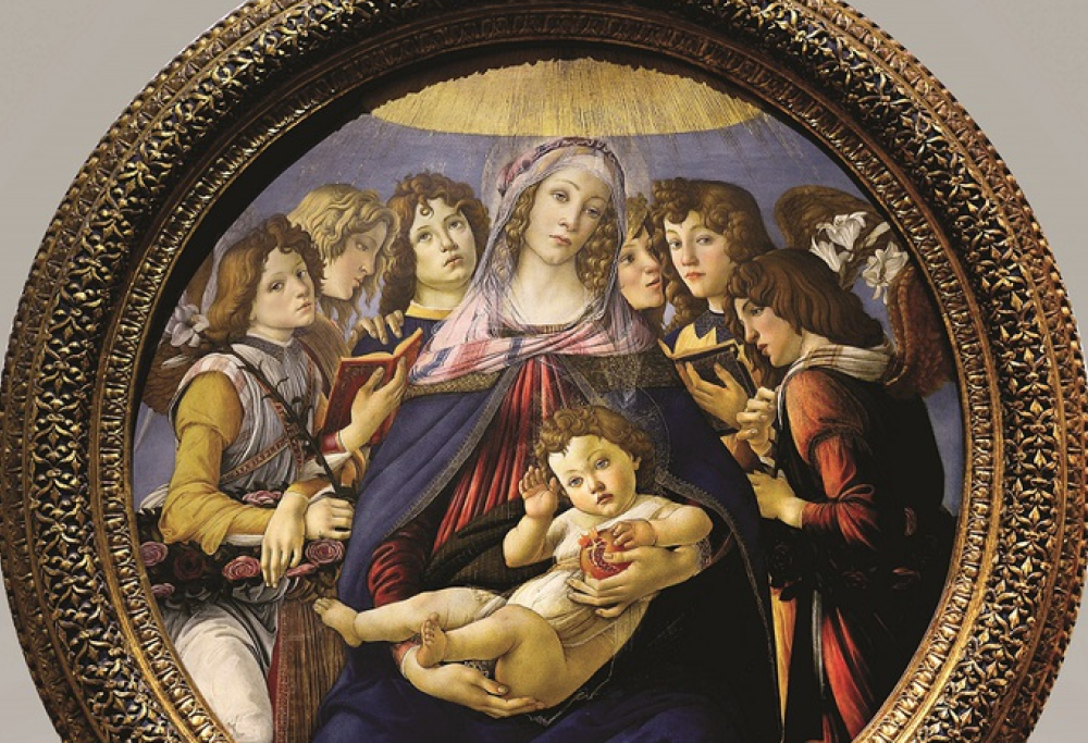 Nel capolavoro di Botticelli ‘La Madonna della melagrana’ si nasconde un cuore
