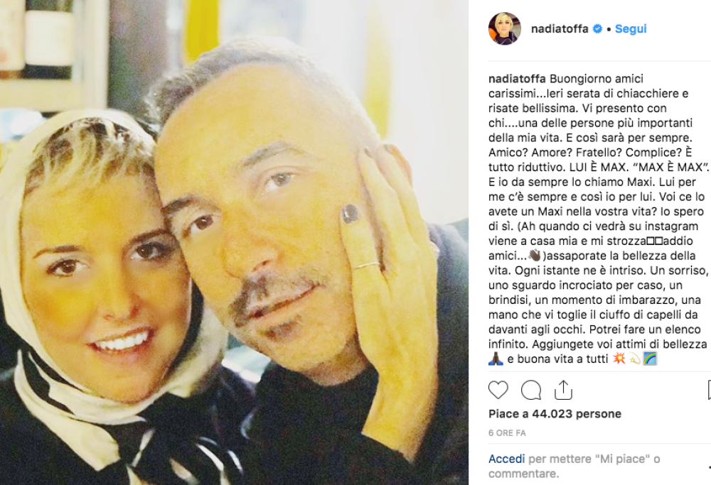 Nadia Toffa presenta Max: “Una delle persone più importanti della mia vita”