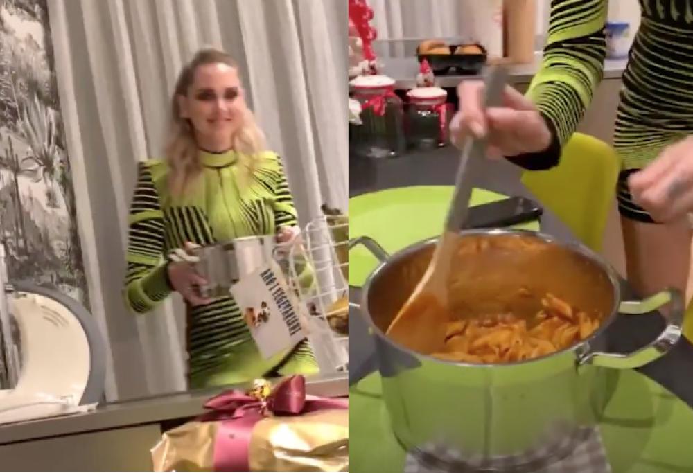 La Ferragni cucina ed è la prima volta in vita sua