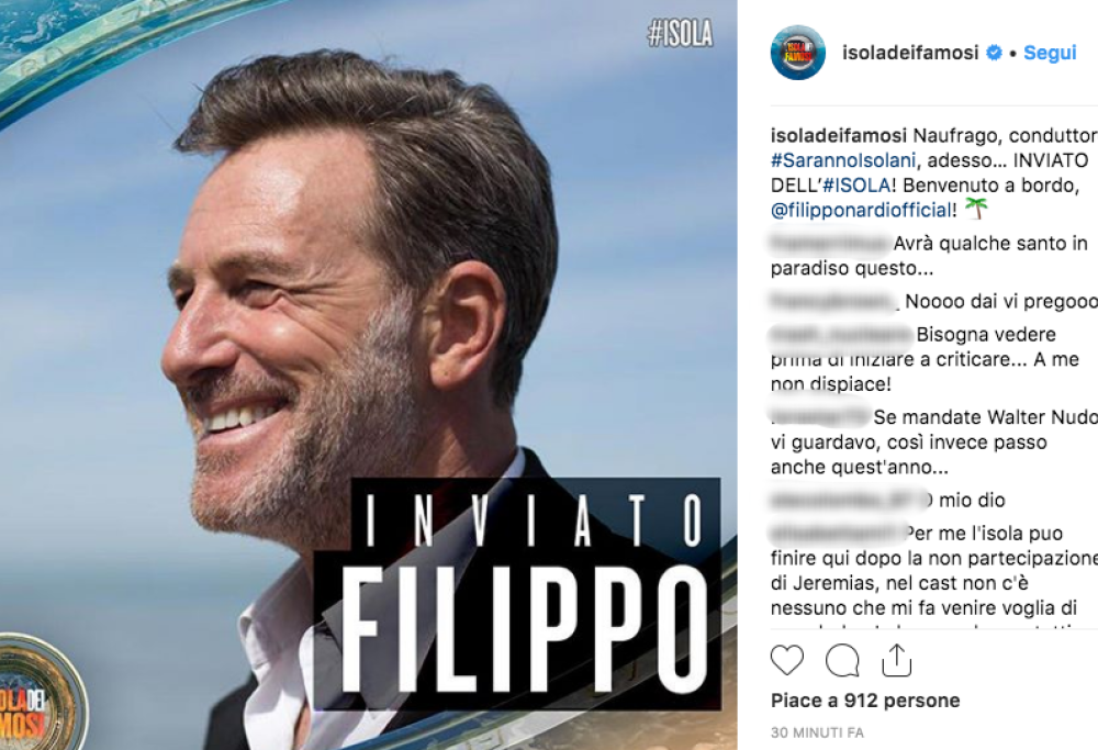 Isola dei Famosi: ecco chi sarà l’inviato speciale