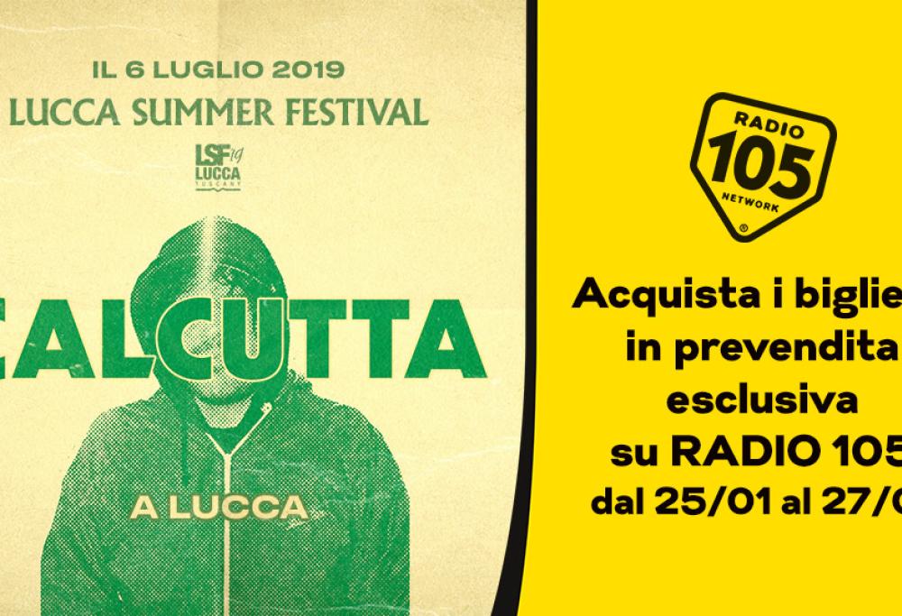 Calcutta live al Lucca Summer Festival la prossima estate. I biglietti in prevendita esclusiva su Radio 105