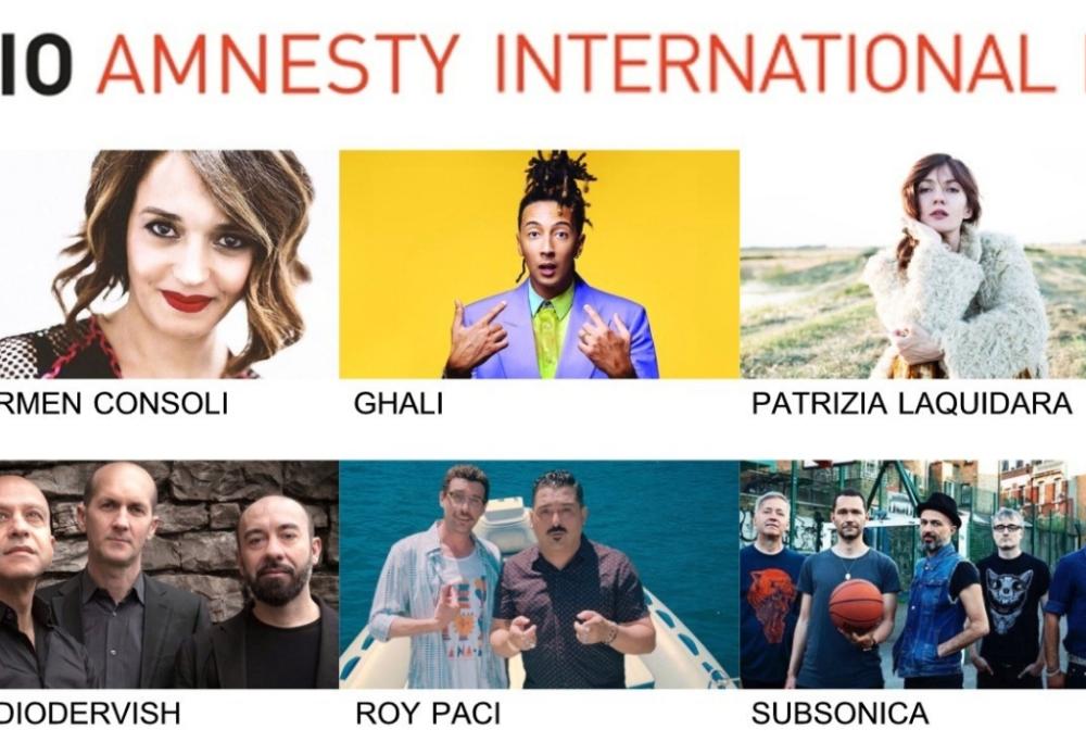 Ecco i 10 artisti in lizza per il  Premio Amnesty International Italia