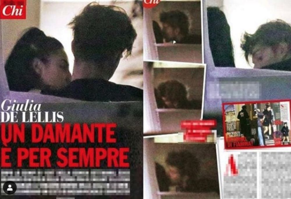 Bacio tra Andrea Damante e Giulia De Lellis: la foto