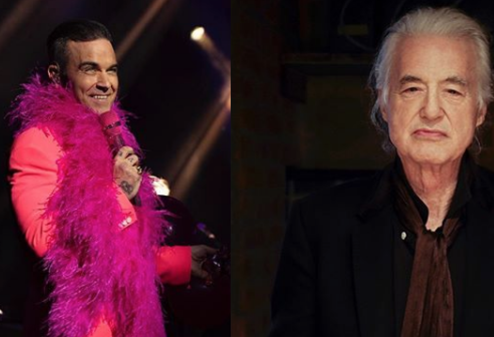 Robbie Williams scrive a Jimmy Page: “Facciamo pace e pubblichiamo una canzone insieme”