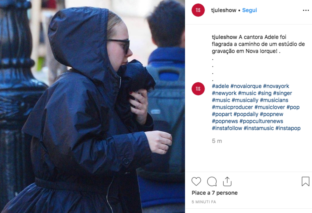 Adele è in studio di registrazione: in arrivo nuova musica?