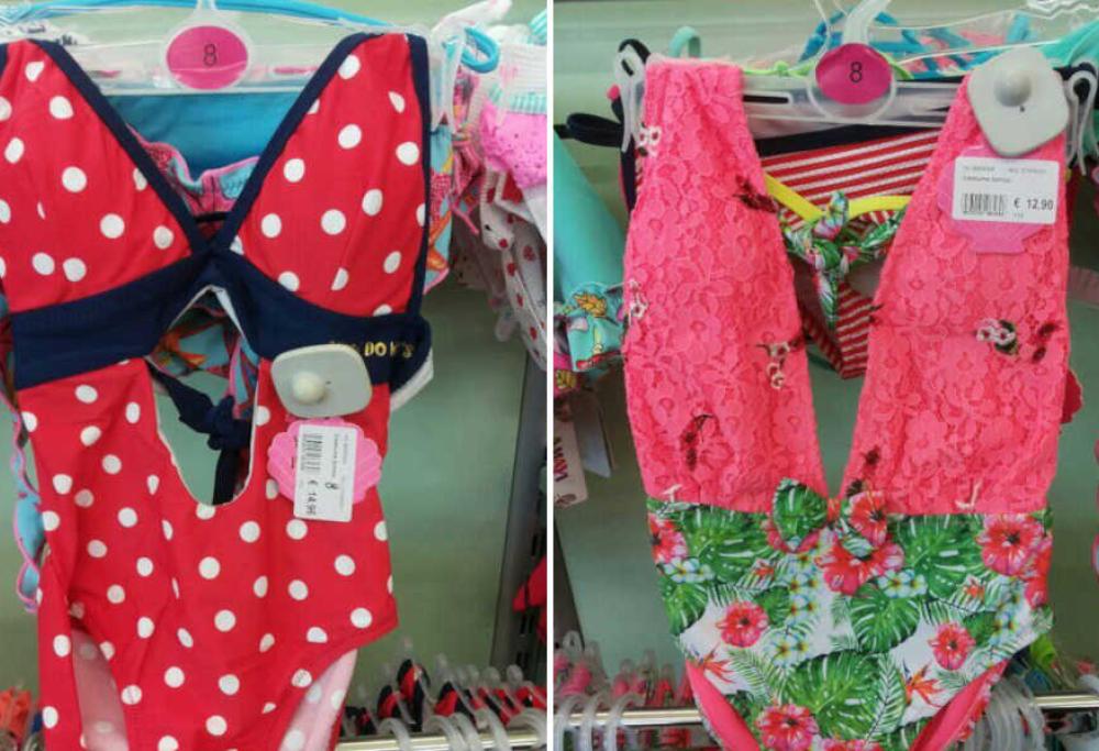 Costumi per bimbe con reggiseno imbottito: la denuncia di una mamma