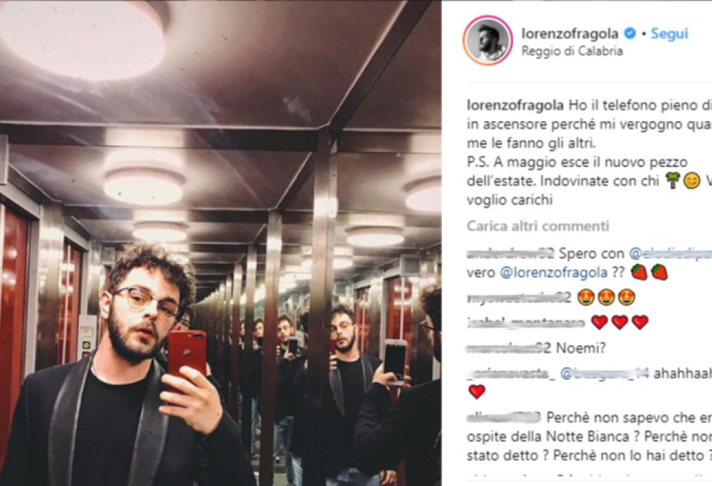 Lorenzo Fragola torna a maggio con il suo nuovo singolo