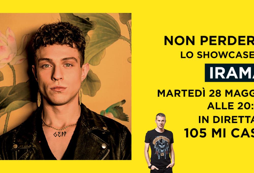 Irama: esclusivo showcase in diretta con Max Brigante il 28 maggio