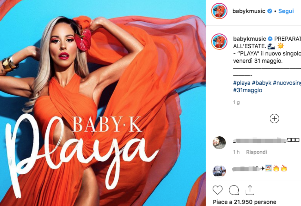 Baby K, il nuovo tormentone estivo si intitola “Playa”
