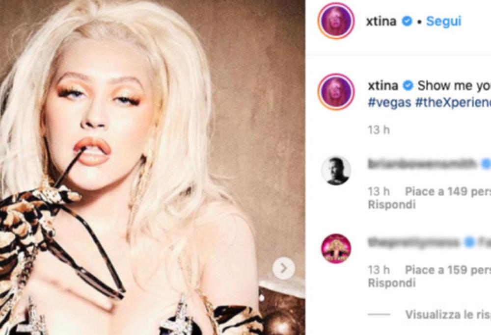 Christina Aguilera e il topless mozzafiato: la foto fa impazzire i fan