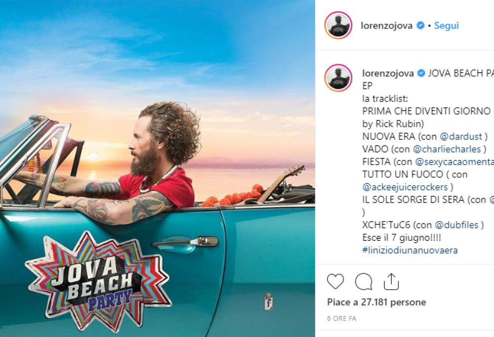 Jovanotti svela la tracklist di "Jova Beach Party Ep"