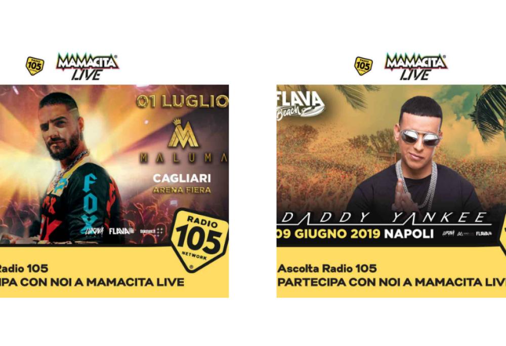 Mamacita Live: Daddy Yankee  e Maluma ti aspettano a Napoli e Cagliari