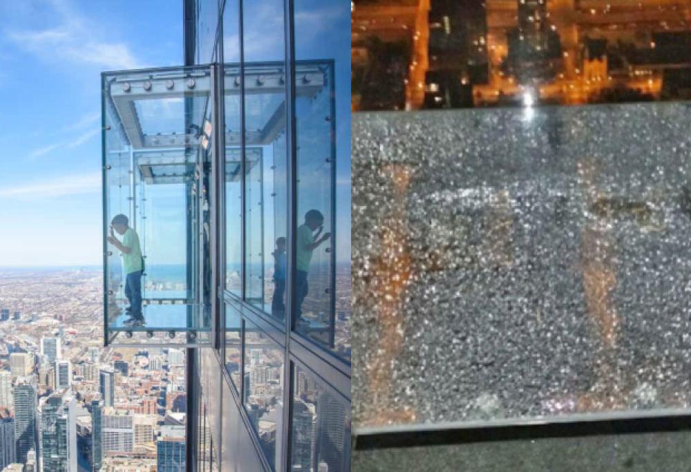 Usa: in frantumi sotto i piedi dei turisti balcone panoramico al 103° piano