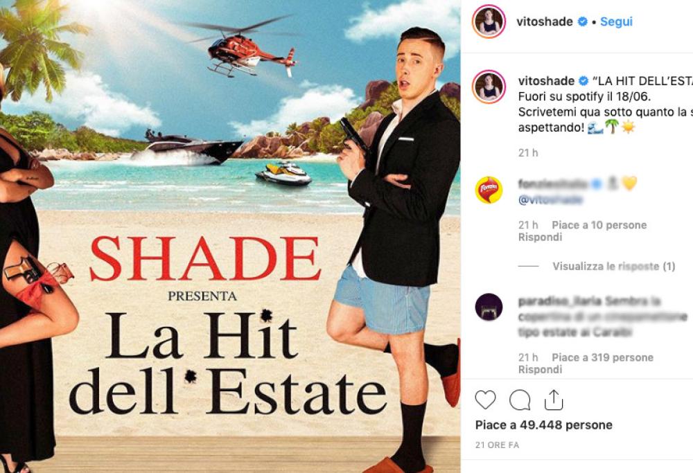 Shade: fuori oggi il nuovo singolo "La hit dell'estate"