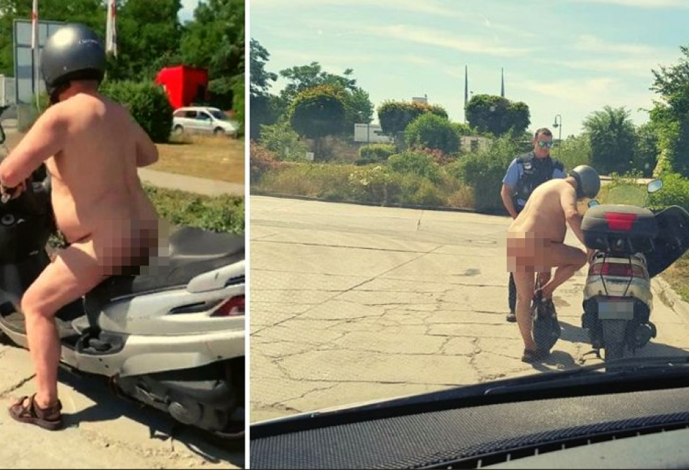 Fermato completamente nudo in scooter: "Avevo caldo"
