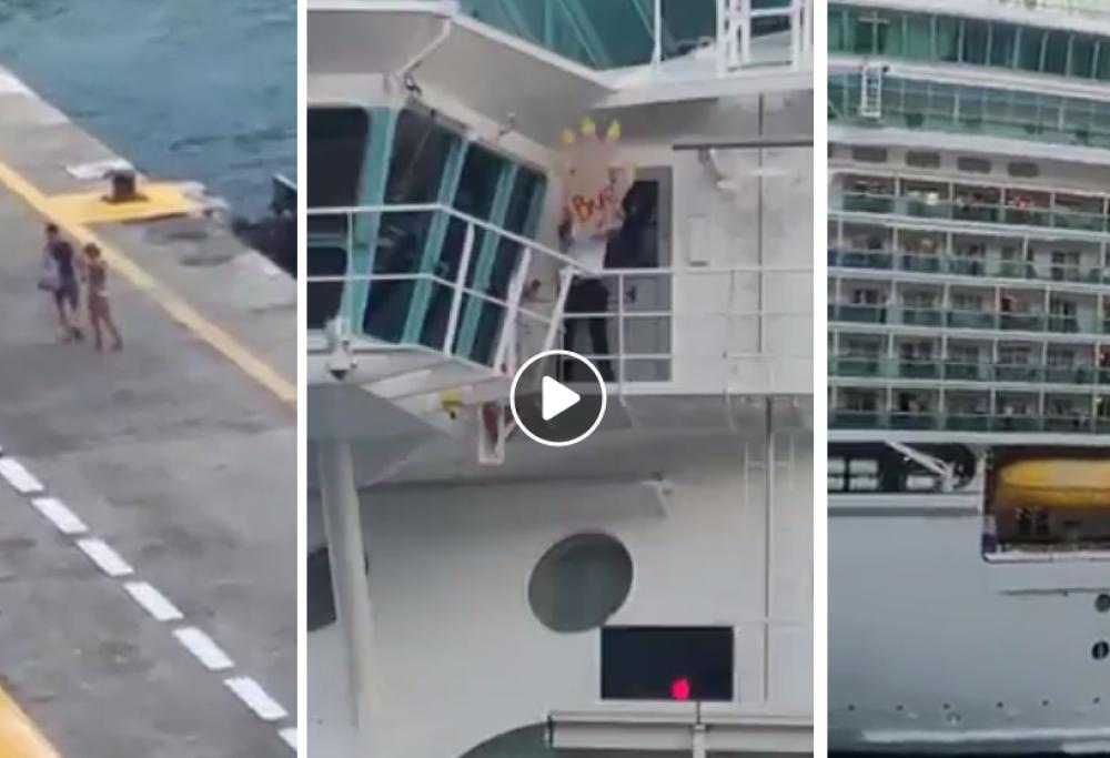 Arrivano in ritardo e perdono la nave: l'equipaggio saluta così