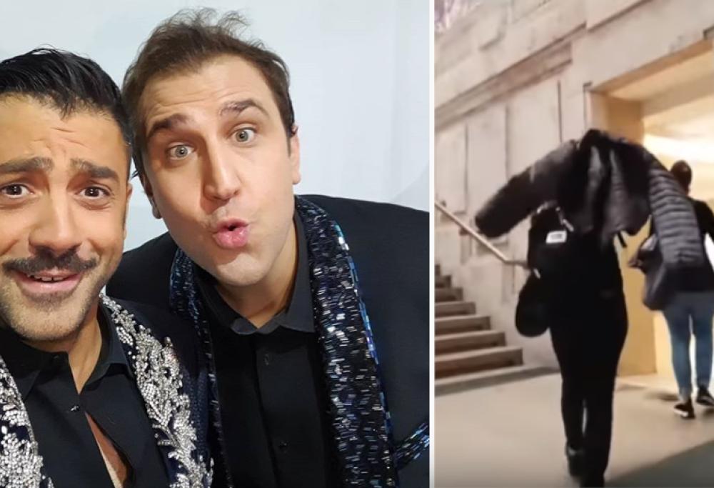 Donna tenta di derubare Pio e Amedeo, loro la inseguono e la filmano