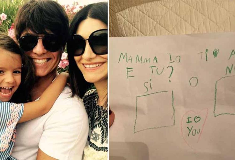 Il dolce messaggio della figlia di Laura Pausini per farsi perdonare