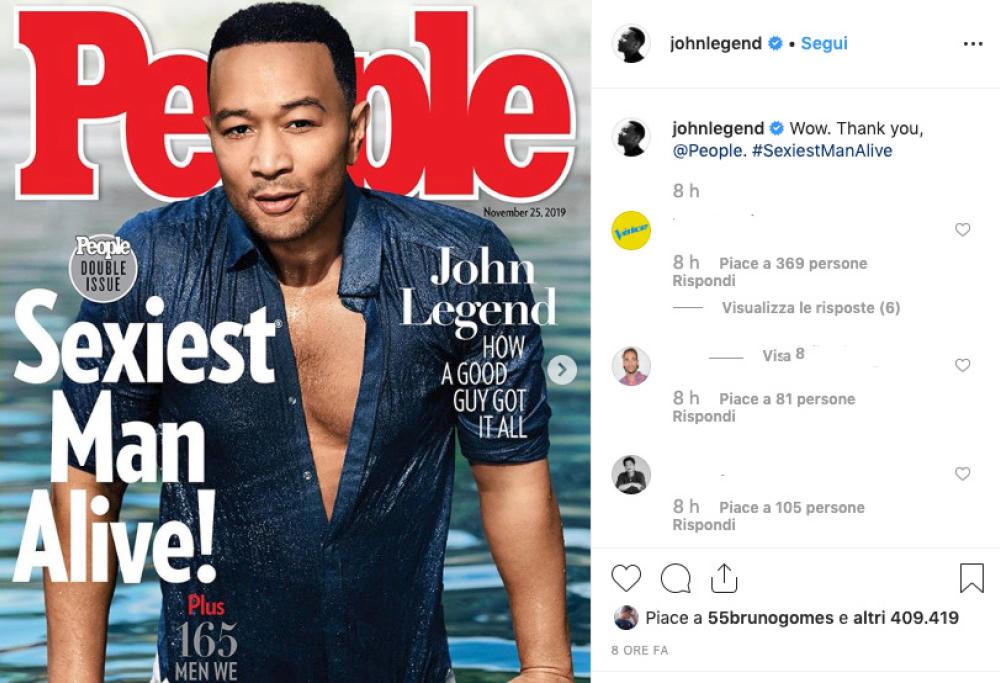 John Legend è l'uomo più sexy del mondo secondo People