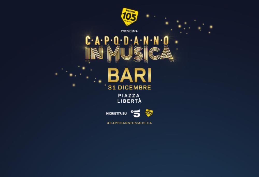 Torna Capodanno in Musica: Radio 105 vi aspetta a Bari