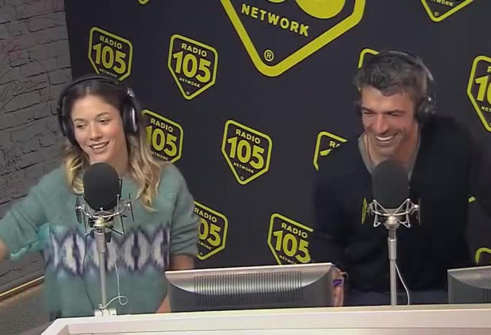 Schiaffi in diretta a 105 Friends con Sarah Felberbaum e Luca Argentero!