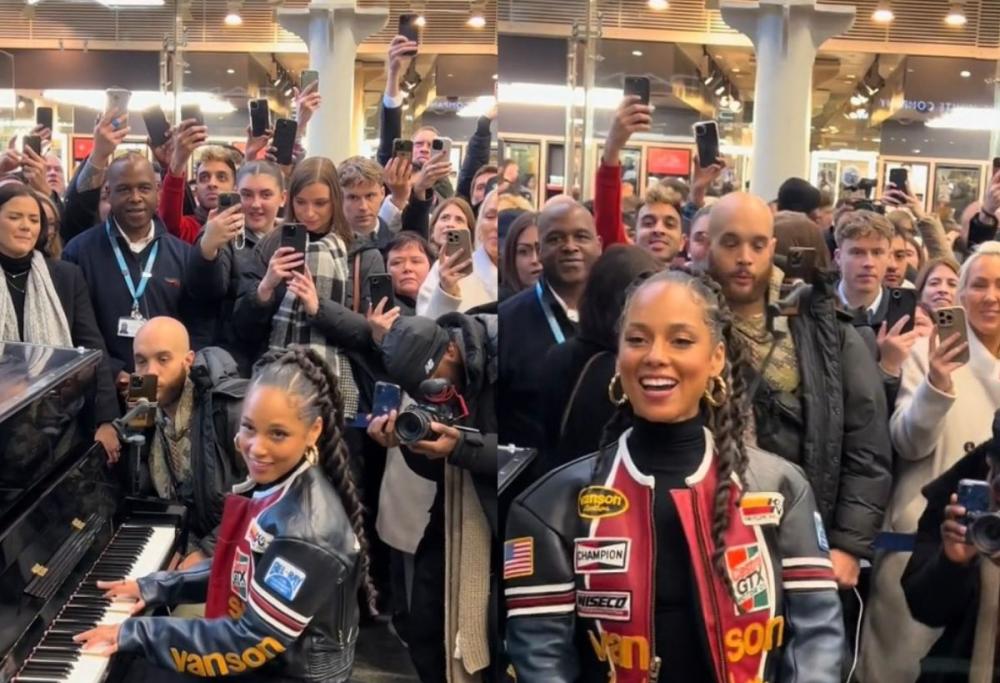 Alicia Keys: concerto a sorpresa tra i pendolari a St. Pancras